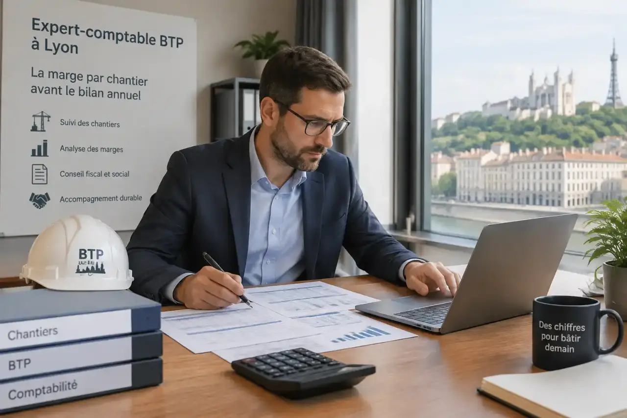 Expert-comptable BTP à Lyon : la marge par chantier avant le bilan annuel