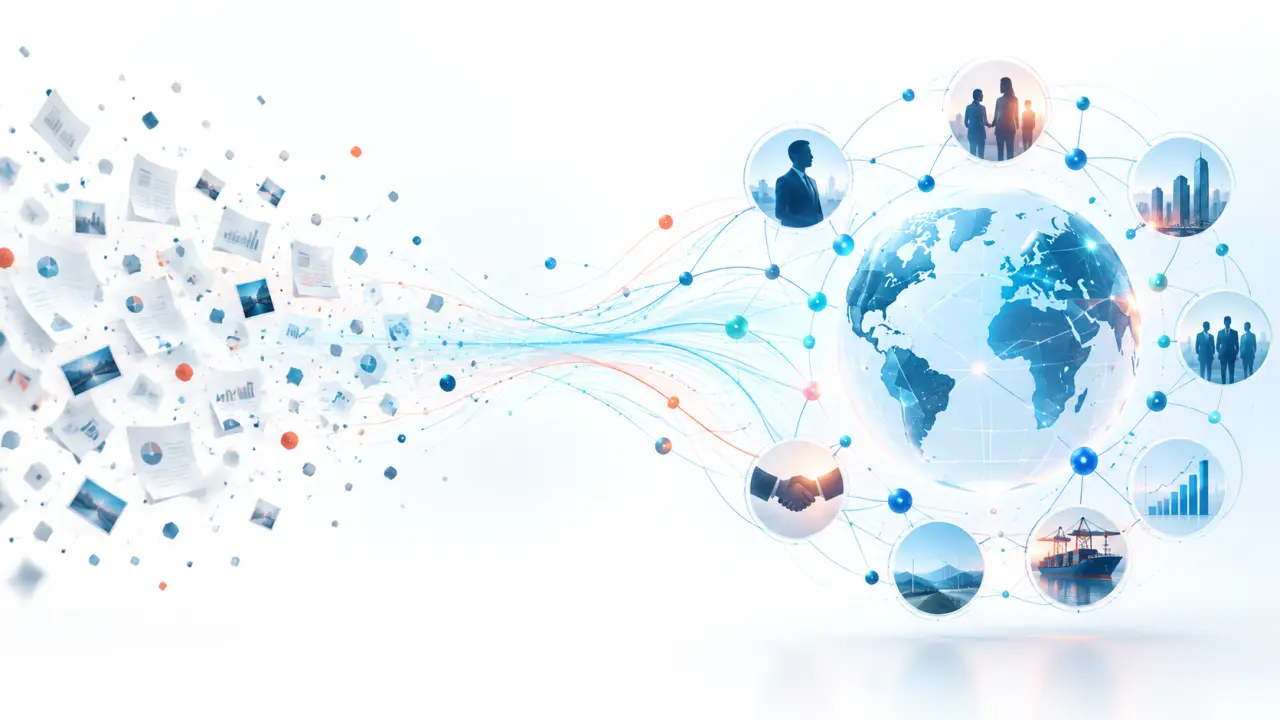 Réseau stratégique de connexions entre entreprises et décideurs