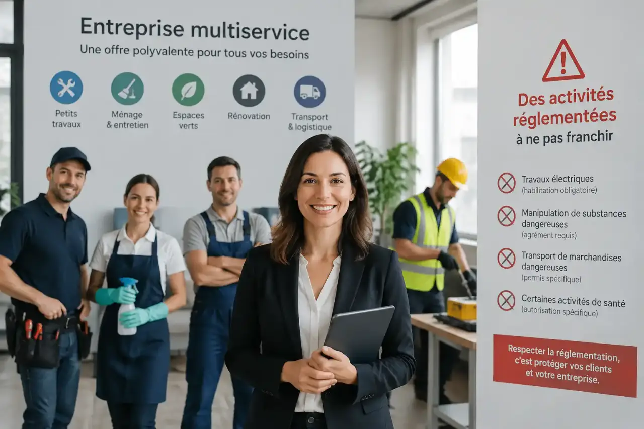 Entreprise multiservice : une offre polyvalente, des activités réglementées à ne pas franchir