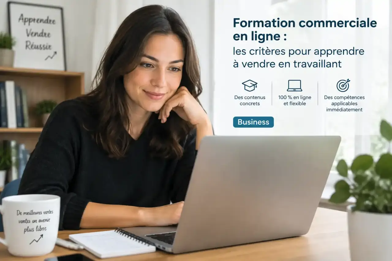 Formation commerciale en ligne : les critères pour apprendre à vendre en travaillant