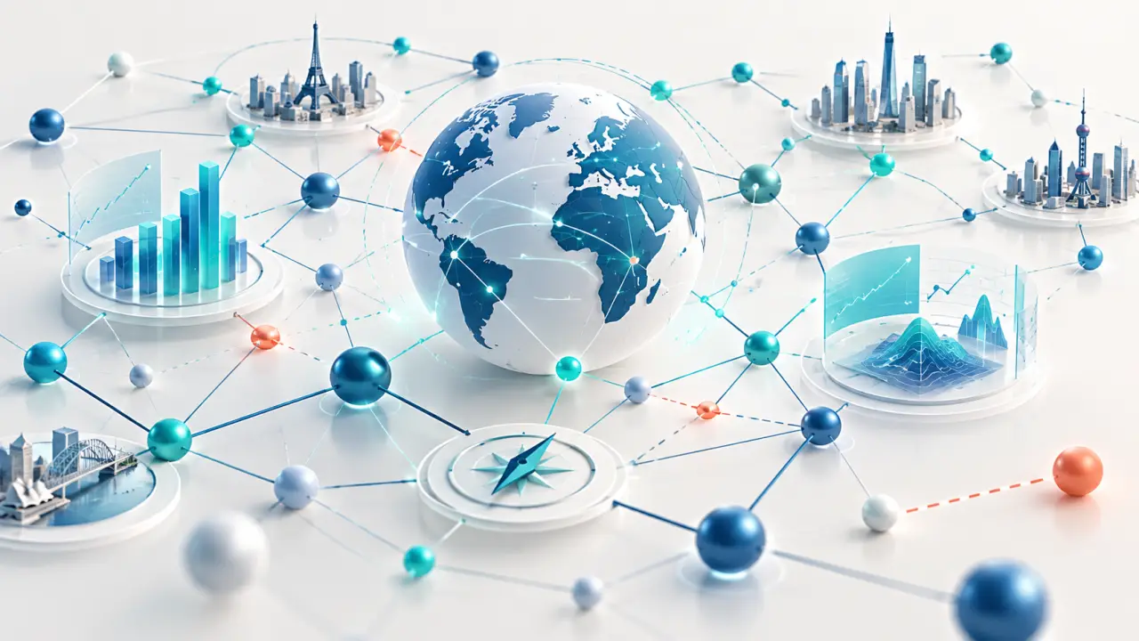 Cartographie abstraite d'un réseau d'affaires B2B